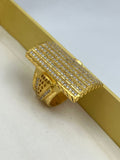 1 GRAM GOLD FORMING BIG SIZE FULLY DIAMOND RING FOR MEN DESIGN A-840