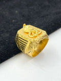 1 GRAM GOLD FORMING GOGA MAHARAJ RING FOR MEN DESIGN A-846