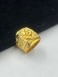 1 GRAM GOLD GANPATI BAPPA RING FOR MEN DESIGN A-876