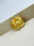1 GRAM GOLD PLATED GOGA MAHARAJ RING FOR MEN DESIGN A-885