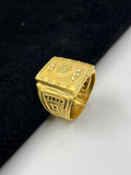 1 GRAM GOLD PLATED UNIQUE DESIGN PREMIUM QUALITY RING FOR MEN DESIGN A-903