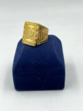 1 GRAM GOLD PLATED UNIQUE DESIGN PREMIUM QUALITY RING FOR MEN DESIGN A-903