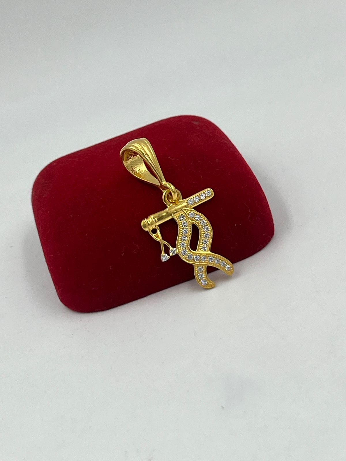 1 GRAM GOLD FORMING KRISHNA FLUTE PENDANT FOR MEN DESIGN A-36