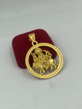 1 GRAM GOLD PLATED MAA AMBE PENDANT FOR MEN DESIGN A-355