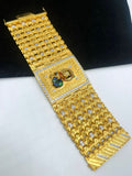 1 GRAM GOLD PLATED 4 LINE BAHUBALI KRISHNA BRACELET FOR MEN DESIGN A-282