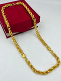 1 GRAM GOLD PLATED INDO CHAIN WITH KOHLI CHAIN FOR MEN DESIGN A-596