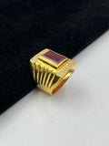 1 GRAM GOLD PLATED BIG SIZE DIAMOND RING FOR MEN DESIGN A-939