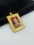 1 GRAM GOLD FORMING JAY CHEHAR MAA PHOTO PENDANT FOR MEN DESIGN A-358