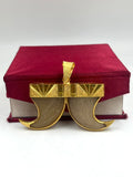 1 GRAM GOLD FORMING DUAL NAIL PENDANT FOR MEN DESIGN A-104