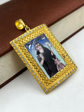 1 GRAM GOLD PLATED MAA MASANI PHOTO PENDANT FOR MEN DESIGN A-366