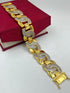 1 GRAM GOLD GOGA MAHARAJ DIAMOND BRACELET FOR MEN DESIGN A-284