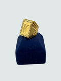 1 GRAM GOLD K LETTER RING FOR MEN DESIGN A-945