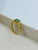 1 GRAM GOLD GREEN DIAMOND RING FOR MEN DESIGN A-947