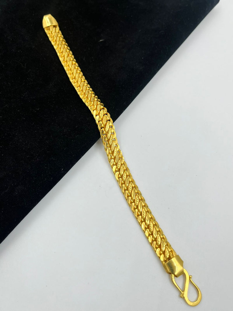 1 GRAM GOLD ATHDA BRACELET FOR MEN DESIGN A-291