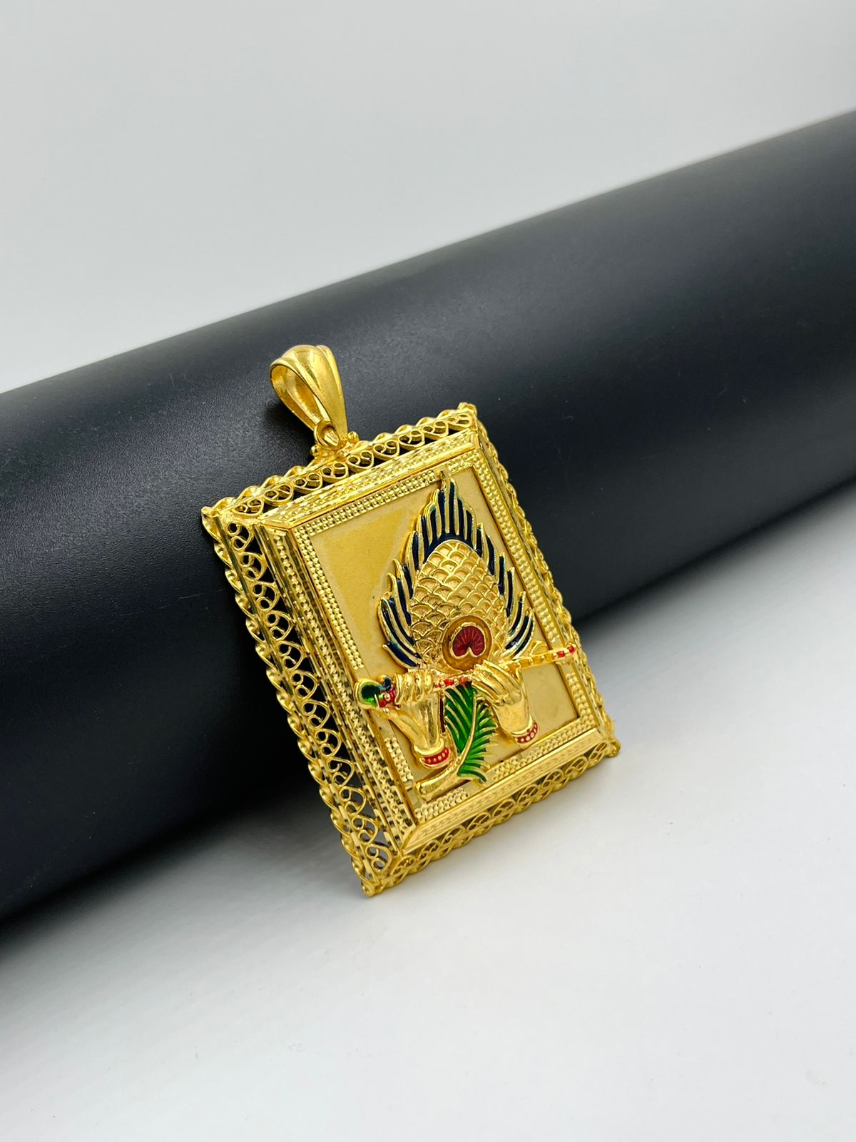 1 GRAM GOLD FORMING MORPINCH WITH FLUTE PENDANT FOR MEN DESIGN A-346