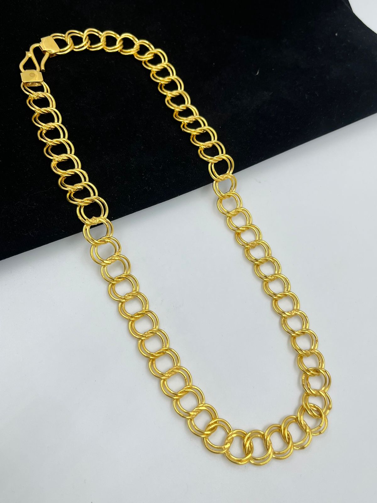 1 GRAM GOLD FORMING GOL KADI CHAIN FOR MEN DESIGN A-604