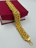 1 GRAM GOLD FORMING 3 LINE KOHLI BRACELET FOR MEN DESIGN A-301