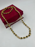 1 GRAM GOLD FORMING RUDRAKSHA MALA FOR MEN DESIGN A-74