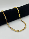 1 GRAM GOLD FORMING BROWN RUDRAKSHA MALA WITH DIAMOND FOR MEN DESIGN A-79