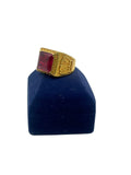 1 GRAM GOLD FORMING DIAMOND RING FOR MEN DESIGN A-962