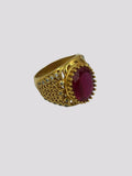 1 GRAM GOLD FORMING DIAMOND RING FOR MEN DESIGN A-963