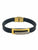 1 GRAM GOLD FORMING BLACK BELT FOR MEN DESIGN A-303