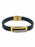 1 GRAM GOLD FORMING BLACK BELT FOR MEN DESIGN A-303