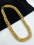 1 GRAM GOLD FORMING FLOWER GOP CHAIN FOR MEN DESIGN A-624