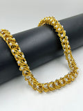 1 GRAM GOLD FORMING FLOWER GOP CHAIN FOR MEN DESIGN A-624