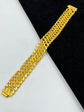 1 GRAM GOLD FORMING 2 LINE POKAL BRACELET FOR MEN DESIGN A-309