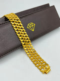 1 GRAM GOLD FORMING 2 LINE POKAL BRACELET FOR MEN DESIGN A-309