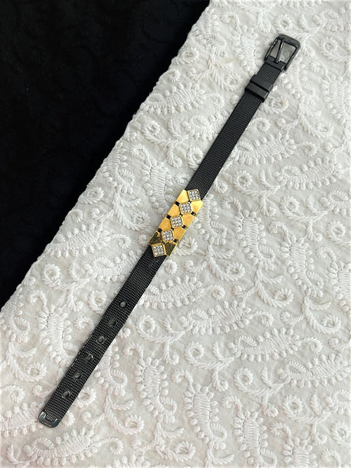 1 GRAM GOLD BELT BRACELET FOR MEN DESIGN A-339