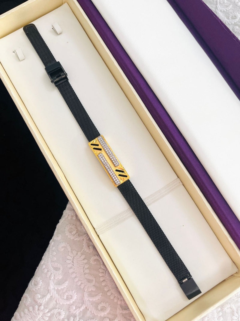 1 GRAM GOLD BELT BRACELET FOR MEN DESIGN A-337