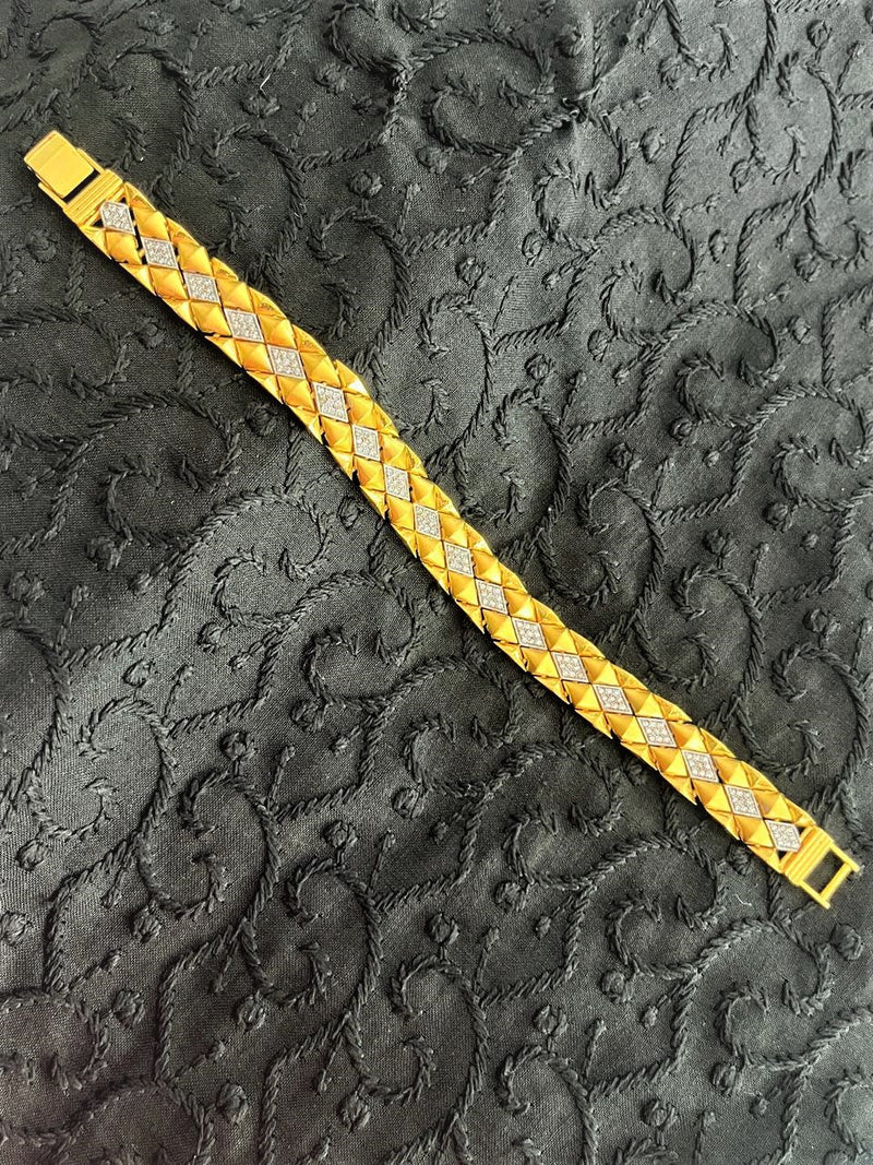 1 GRAM GOLD BRACELET FOR MEN DESIGN A-341