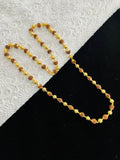 1 GRAM GOLD RUDRAKSHA MALA FOR MEN DESIGN A-90