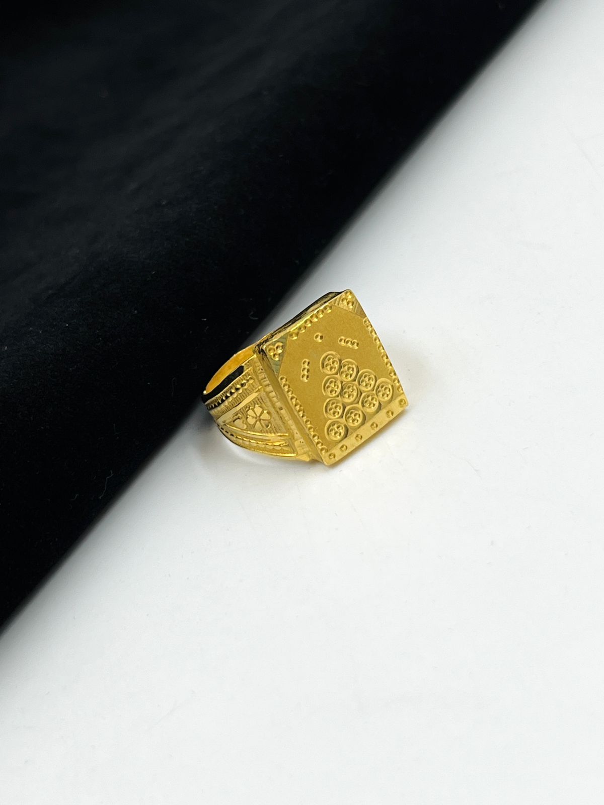 1 GRAM GOLD FORMING RAJWADI RING FOR MEN DESIGN A-1005