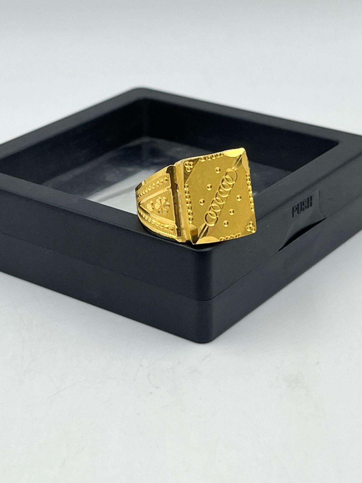 1 GRAM GOLD RAJWADI RING FOR MEN DESIGN A-1018