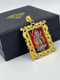 1 GRAM GOLD MAA MAHAKALI PHOTO PENDANT FOR MEN DESIGN A-387