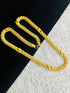 1 GRAM GOLD KOHLI SHAKARPARA SHAPE CHAIN FOR MEN DESIGN A-699