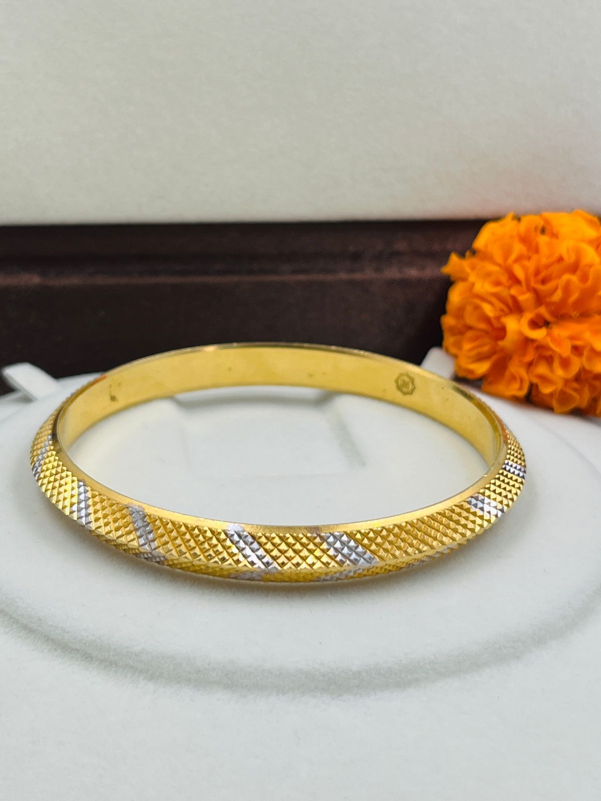 1 GRAM GOLD PLATED PUNJABI KADA FOR MEN DESIGN A-2