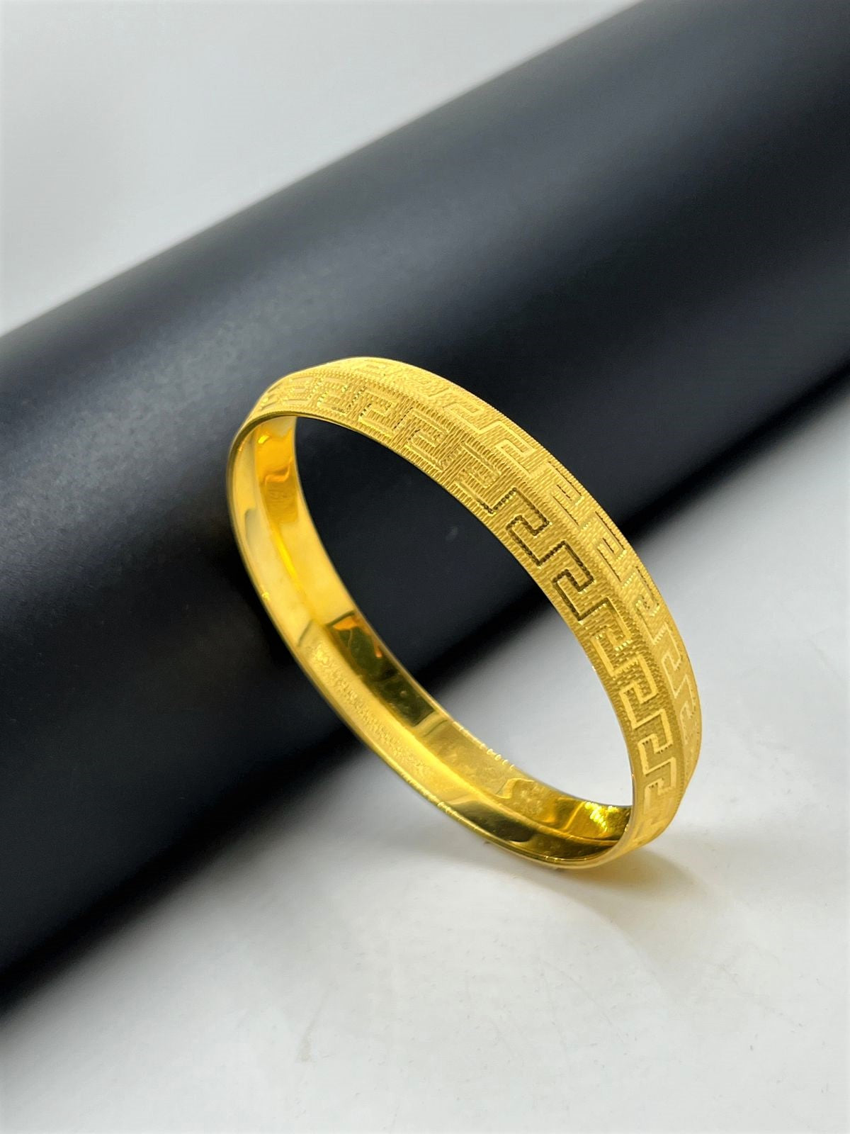 1 GRAM GOLD PLATED PUNJABI KADA FOR MEN DESIGN A-12
