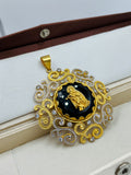 1 GRAM GOLD RADHA KRISHNA WITH DIAMOND PENDANT FOR MEN DESIGN A-393