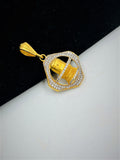 1 GRAM GOLD SHIVLING PENDANT FOR MEN DESIGN A-404