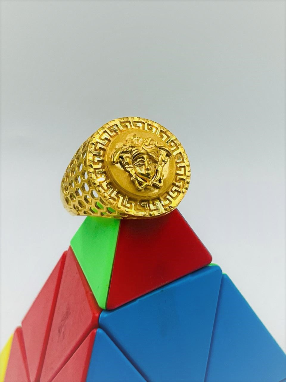 1 GRAM GOLD FORMING VERSACE WOMEN WITH RING FOR MEN DESIGN A-503