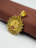1 GRAM GOLD SURYA PENDANT FOR MEN DESIGN A-442