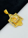 1 GRAM GOLD SAI BABA PENDANT FOR MEN DESIGN A-450