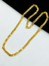 1 GRAM GOLD BISCUITS CHAIN FOR MEN DESIGN A-707