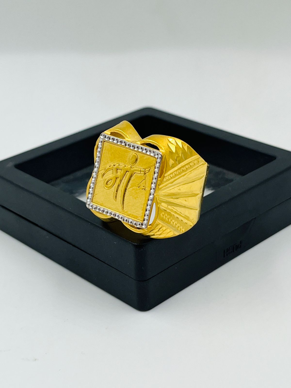 1 GRAM GOLD MAA RING FOR MEN DESIGN A-1031