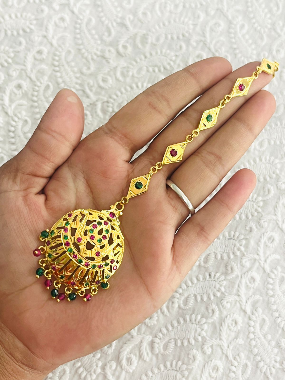 ૧ ગ્રામ ગોલ્ડ લેડીઝ, વિમેન્સ ટીકા ડિઝાઇન A-12