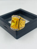1 GRAM GOLD FORMING YELLOW DIAMOND RING FOR MEN DESIGN A-447